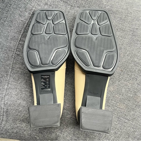 Vagabond Womens Edwina Square Toe Pumps Biscotti Size EU40 US9.5-10 3" Heel - Picture 7 of 8